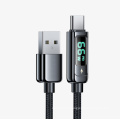 Pantalla LED de carga rápida USB2.0 al cable tipo C